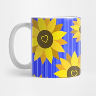 Sunflower Love Random Pattern Mug